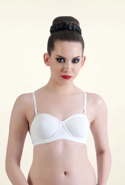Bwitch White Cotton Seamless Bra Bwitch White Cotton Seamless Bra