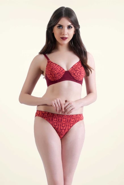 Bwitch Red Cotton Seamless Bra Bwitch Red Cotton Seamless Bra