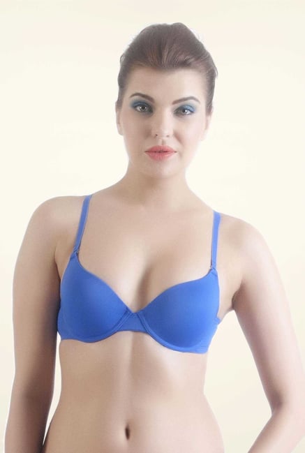 Bwitch Blue Microfiber Seamless Bra Bwitch Blue Microfiber Seamless Bra