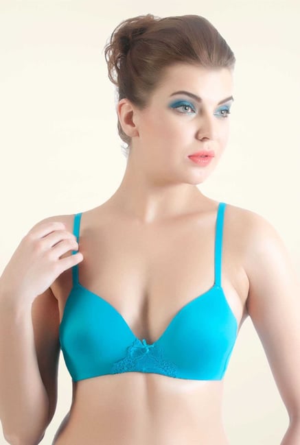 Bwitch Turquoise Plunge Bra Bwitch Turquoise Plunge Bra