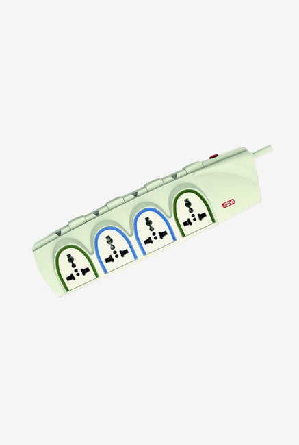 GM 3055 G Force 4 + 4 Outlet Spike Guard (White) GM 3055 G Force 4 + 4 Outlet Spike Guard (White)