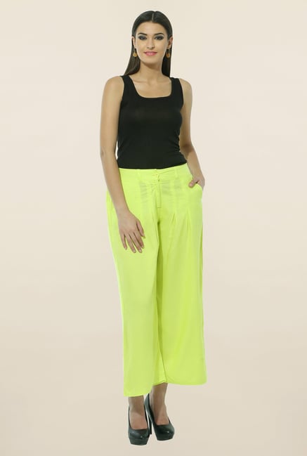 W Green Pleated Palazzos W Green Pleated Palazzos