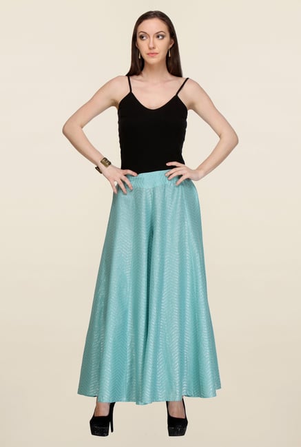 W Blue Printed Culottes W Blue Printed Culottes