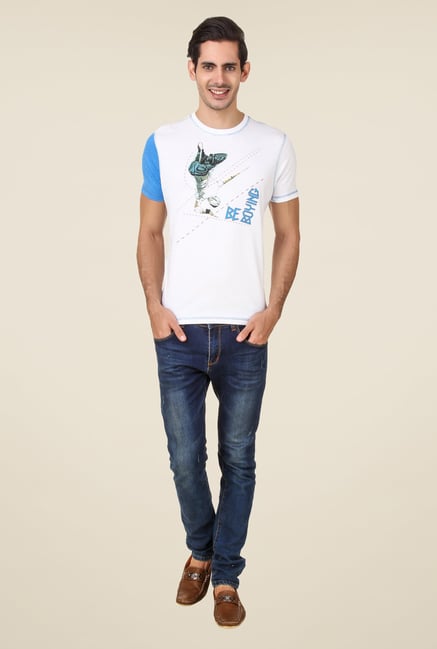 Spunk White Print T Shirt Spunk White Print T Shirt