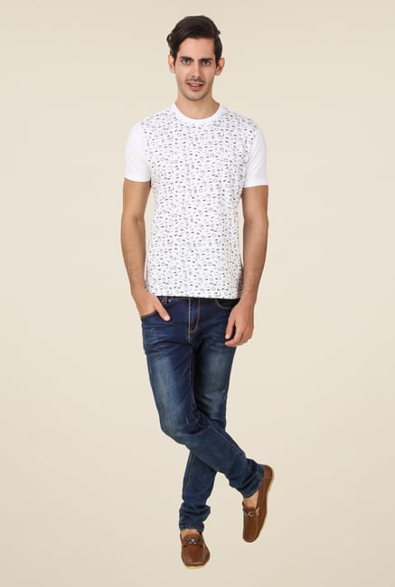 Spunk White Print T Shirt Spunk White Print T Shirt
