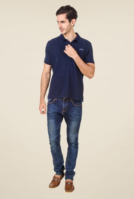Spunk Navy Solid T Shirt Spunk Navy Solid T Shirt