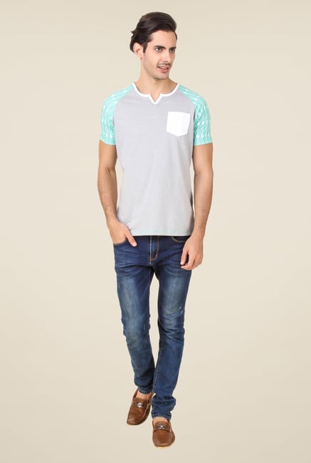 Spunk Grey Solid T Shirt Spunk Grey Solid T Shirt