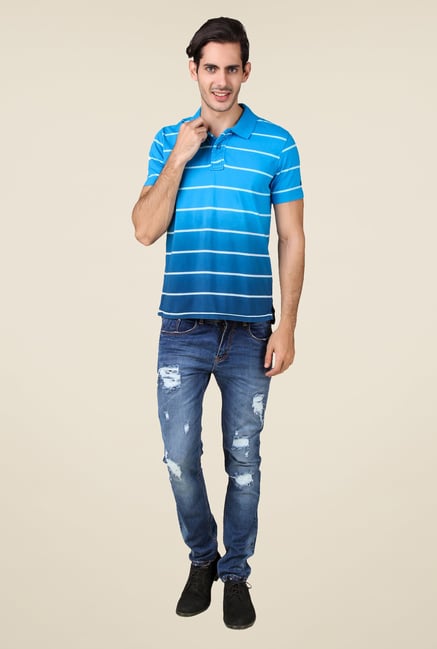 Spunk Blue Stripe T Shirt Spunk Blue Stripe T Shirt