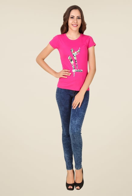 Spunk Pink Aloha Print Tee Spunk Pink Aloha Print Tee