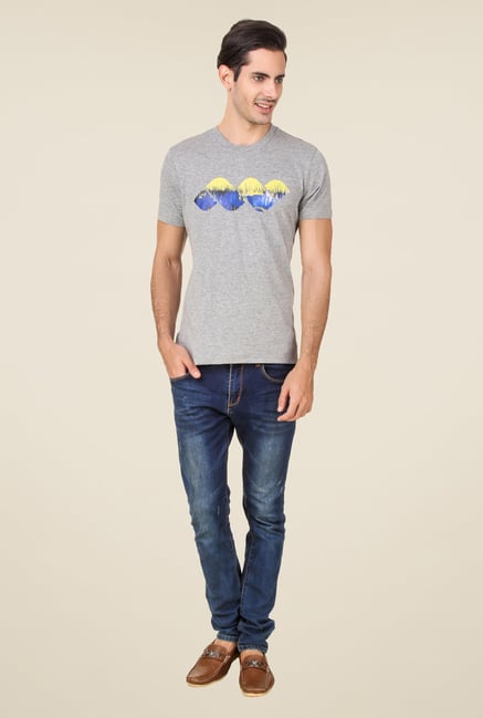 Spunk Grey Print T Shirt Spunk Grey Print T Shirt