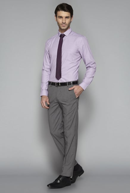 Weststreet by Westside Purple Checks Shirt Weststreet by Westside Purple Checks Shirt