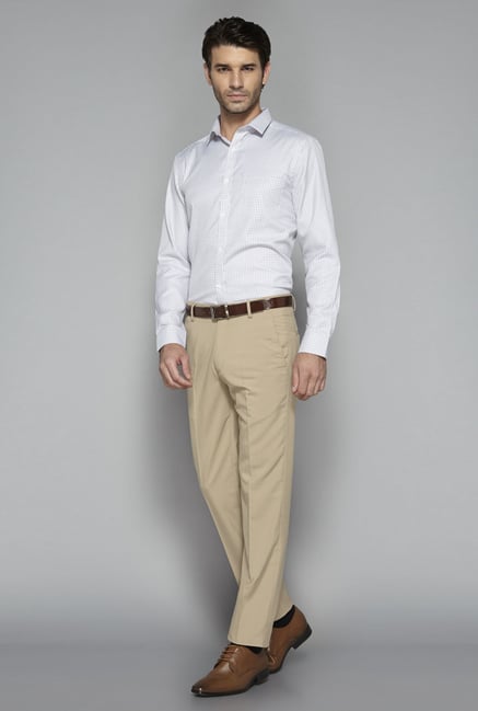 Weststreet by Westside Beige Solid Trouser Weststreet by Westside Beige Solid Trouser