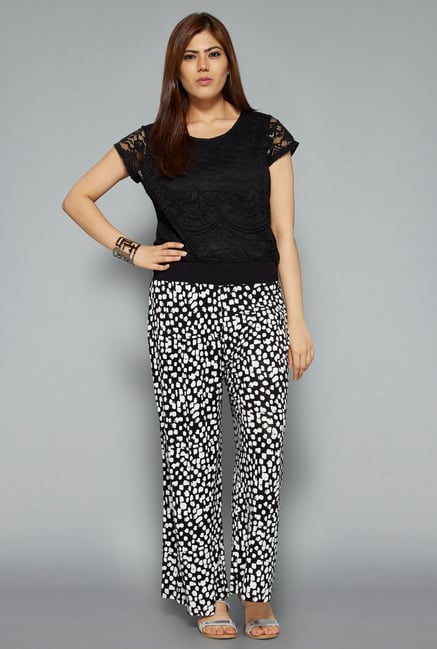 Gia by Westside Black Printed Palazzo Gia by Westside Black Printed Palazzo