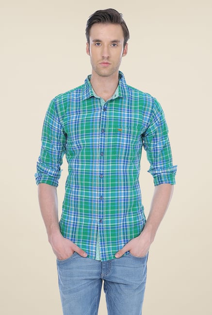 Basics Green Checks Shirt Basics Green Checks Shirt