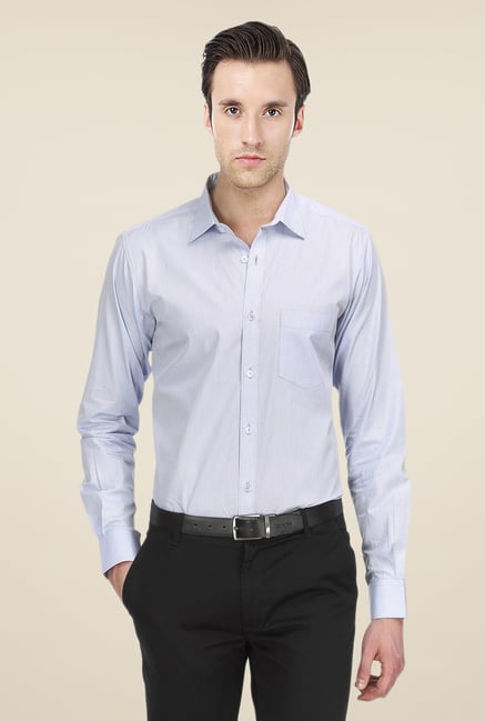 Basics Light Blue Checks Shirt Basics Light Blue Checks Shirt