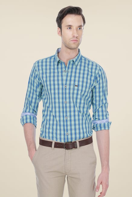 Basics Blue Checks Shirt Basics Blue Checks Shirt