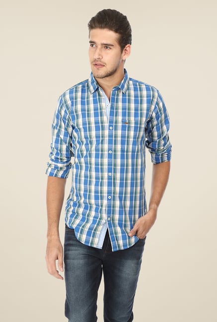 Basics Blue Checks Shirt Basics Blue Checks Shirt