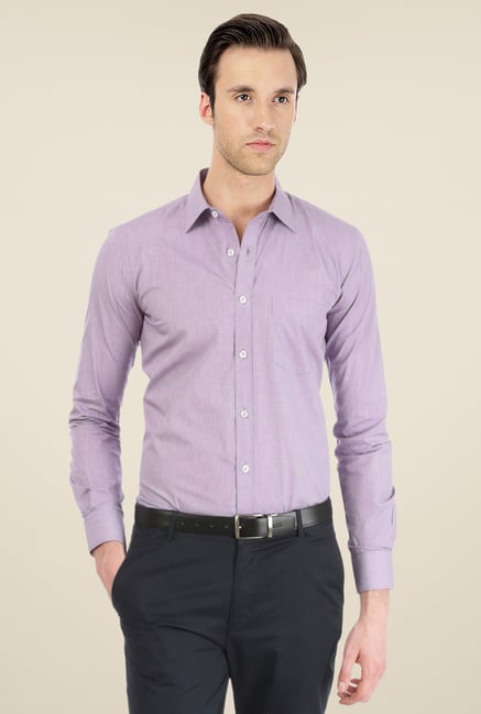 Basics Purple Checks Shirt Basics Purple Checks Shirt