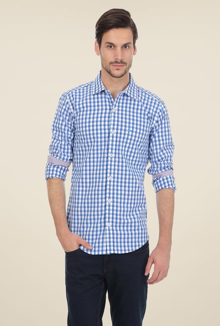 Basics Blue Checks Shirt Basics Blue Checks Shirt