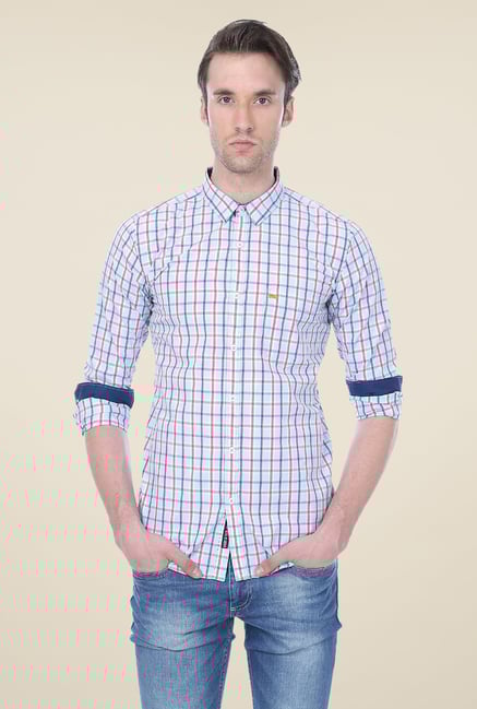 Basics Aqua Checks Shirt Basics Aqua Checks Shirt