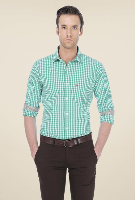 Basics Green Checks Shirt Basics Green Checks Shirt