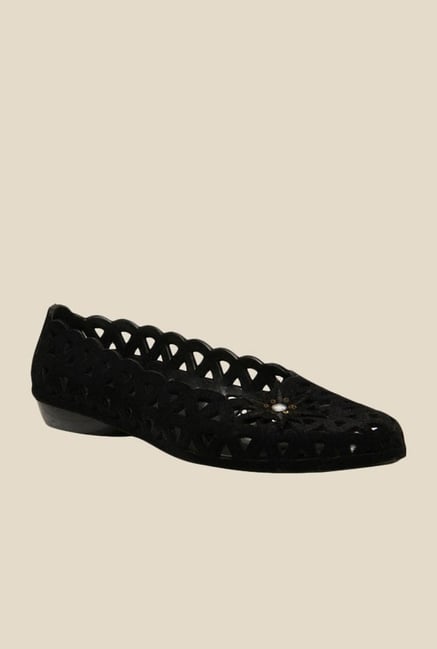 Sandak Lyla Flocking Black Espadrille Shoes Sandak Lyla Flocking Black Espadrille Shoes