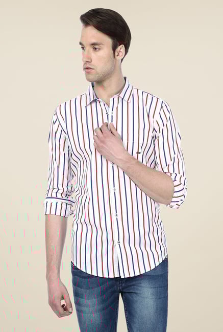 Basics White Striped Shirt Basics White Striped Shirt