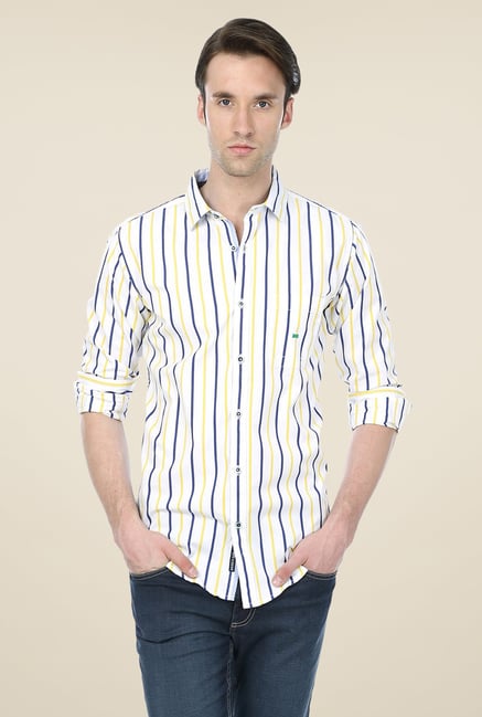 Basics White Striped Shirt Basics White Striped Shirt