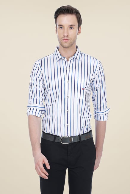 Basics White Striped Shirt Basics White Striped Shirt