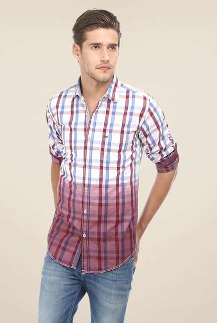 Basics Purple & White Ombre Shirt Basics Purple & White Ombre Shirt
