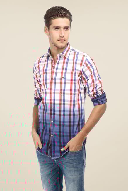 Basics Blue & White Ombre Shirt Basics Blue & White Ombre Shirt