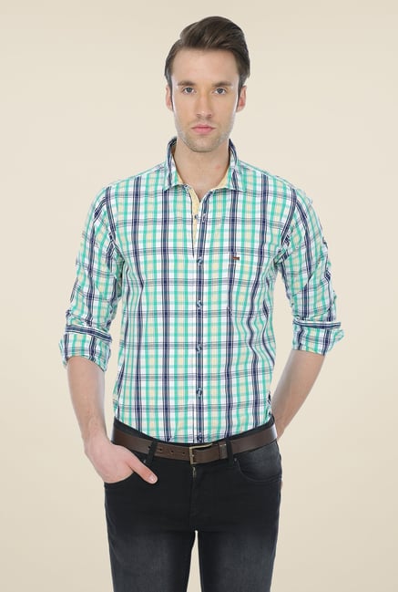 Basics Green Checks Shirt Basics Green Checks Shirt