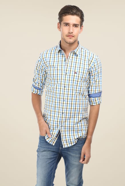 Basics Blue Checks Shirt Basics Blue Checks Shirt