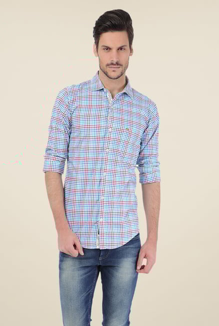 Basics Blue Checks Shirt Basics Blue Checks Shirt