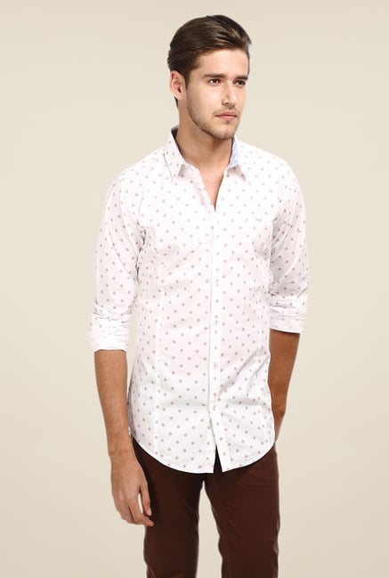 Basics Pink Printed Shirt Basics Pink Printed Shirt
