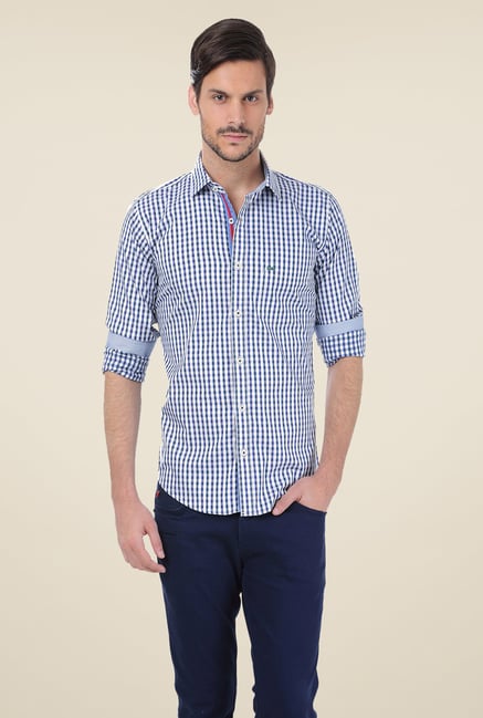 Basics Blue Checks Shirt Basics Blue Checks Shirt