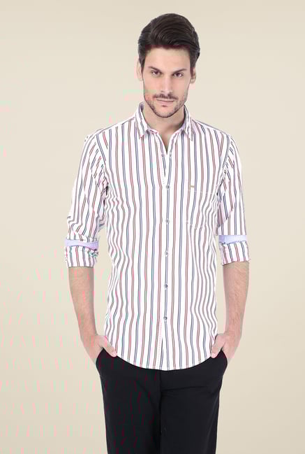 Basics White Striped Shirt Basics White Striped Shirt