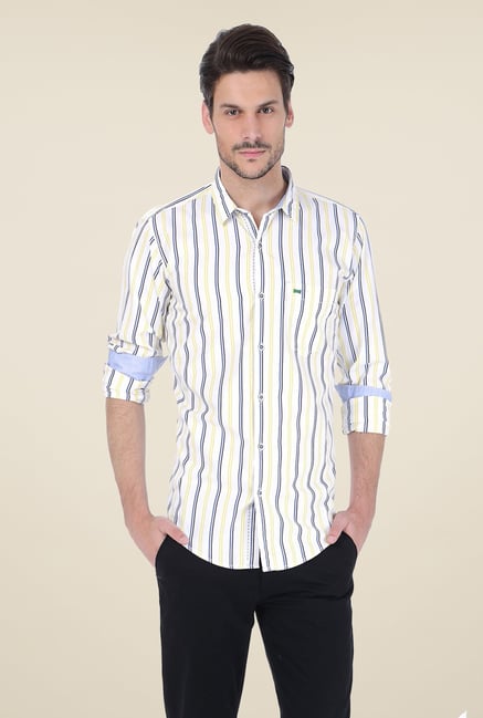 Basics White Striped Shirt Basics White Striped Shirt
