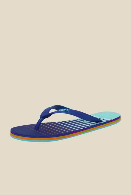Puma Grace DP Monaco Blue & Mint Leaf Flip Flops Puma Grace DP Monaco Blue & Mint Leaf Flip Flops