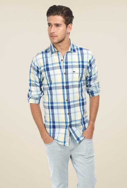 Basics Blue Checks Shirt Basics Blue Checks Shirt