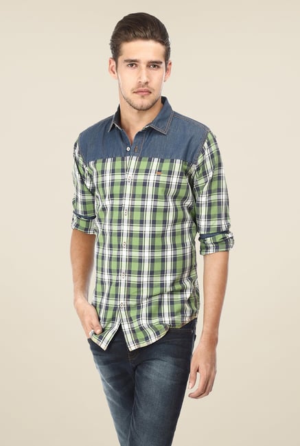 Basics Green Checks Shirt Basics Green Checks Shirt