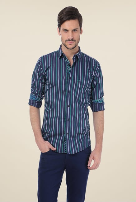 Basics Navy Striped Shirt Basics Navy Striped Shirt