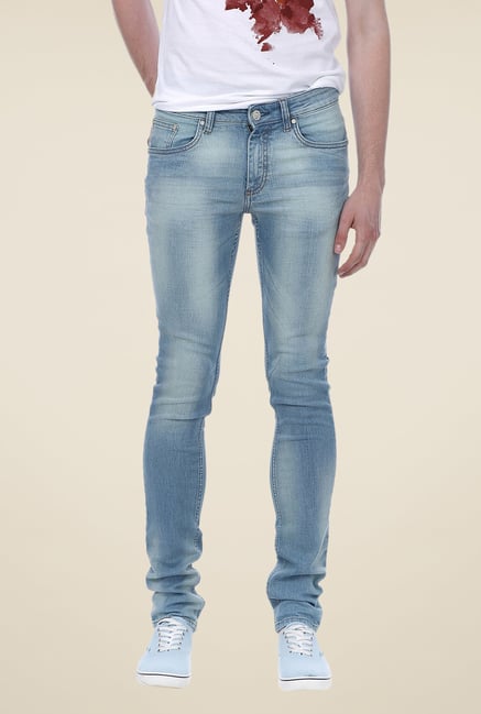 Basics Blue Lightly Washed Jeans Basics Blue Lightly Washed Jeans