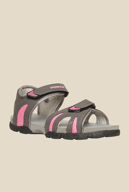Power Rafter Grey & Pink Floater Sandals Power Rafter Grey & Pink Floater Sandals