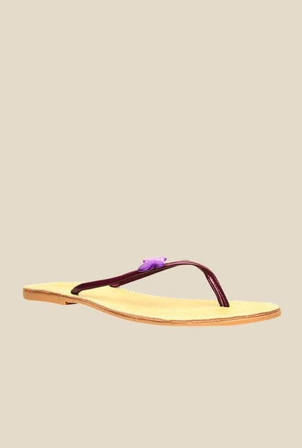 Bata Butterfly Purple Thong Sandals Bata Butterfly Purple Thong Sandals