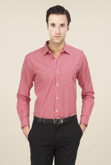 Basics Red Checks Shirt Basics Red Checks Shirt