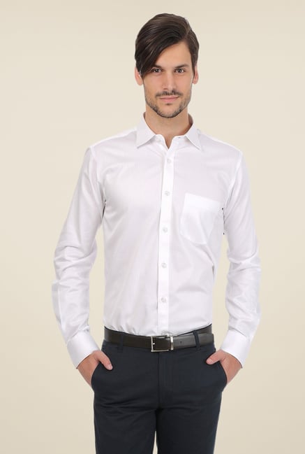 Basics White Striped Shirt Basics White Striped Shirt