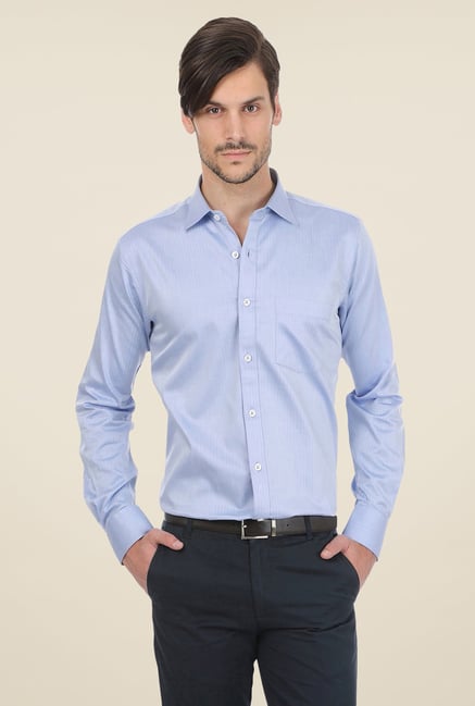 Basics Blue Striped Shirt Basics Blue Striped Shirt