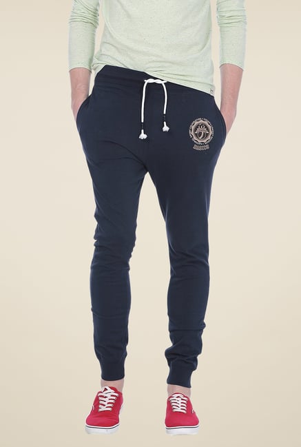 Basics Navy Solid Joggers Basics Navy Solid Joggers