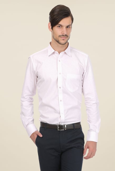 Basics Light Pink Checks Shirt Basics Light Pink Checks Shirt